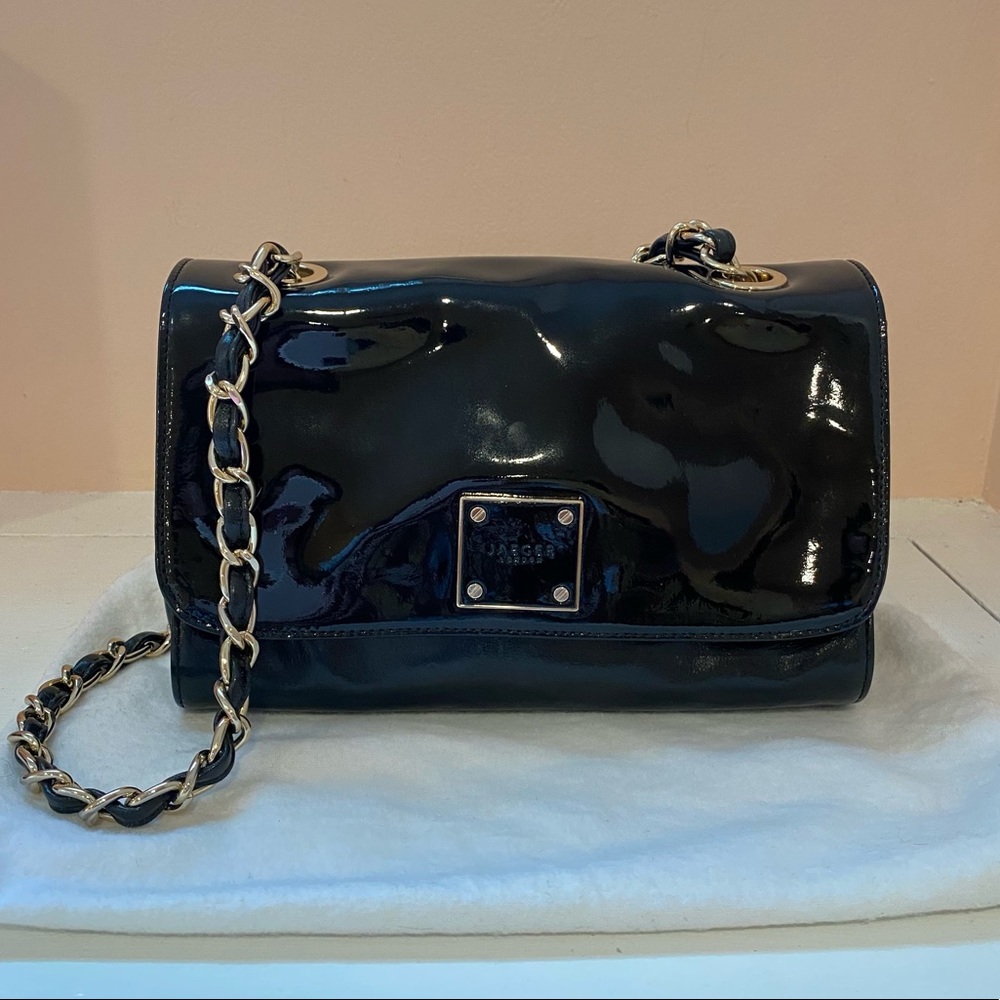 Jaeger Patent Leather Bag w/ Chain